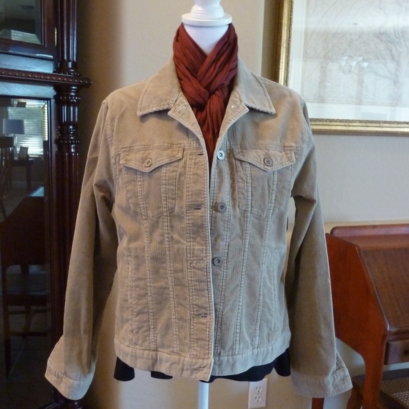 Trucker Jacket Corduroy EUC Lg - Picture 1 of 7